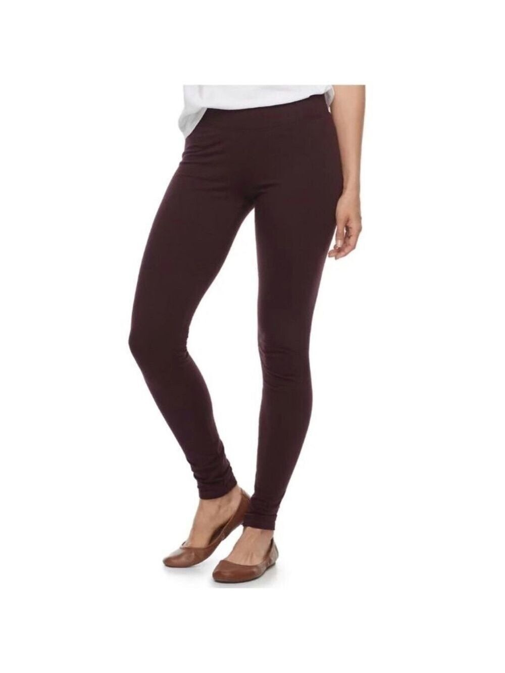 NEW-SONOMA Good For Life Mid Rise, Slim Thru Hip and Thigh leggings Large Petite